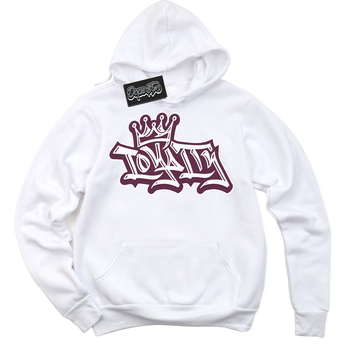 Cool White Hoodie with “ Loyalty Crown” design that Perfectly Matches White Viotech Dunks.
