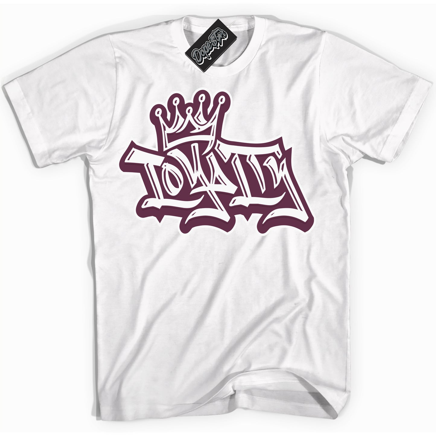 Cool White Shirt with “ Loyalty Crown” design that perfectly matches White Viotech Dunks.