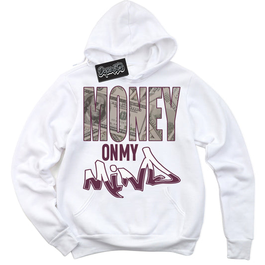Cool White Hoodie with “ Money On My Mind” design that Perfectly Matches White Viotech Dunks.