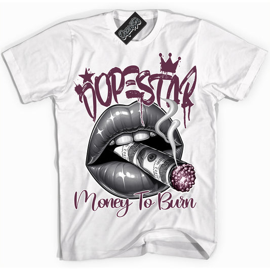 Cool White Shirt with “ Money To Burn” design that perfectly matches White Viotech Dunks.