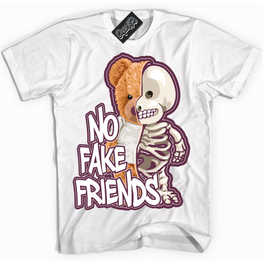 Cool White Shirt with “ No Fake Friends” design that perfectly matches White Viotech Dunks.