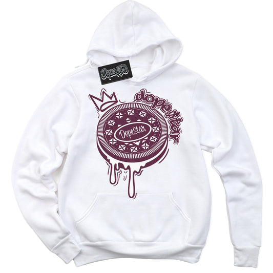 Cool White Hoodie with “ Oreo DS” design that Perfectly Matches White Viotech Dunks.