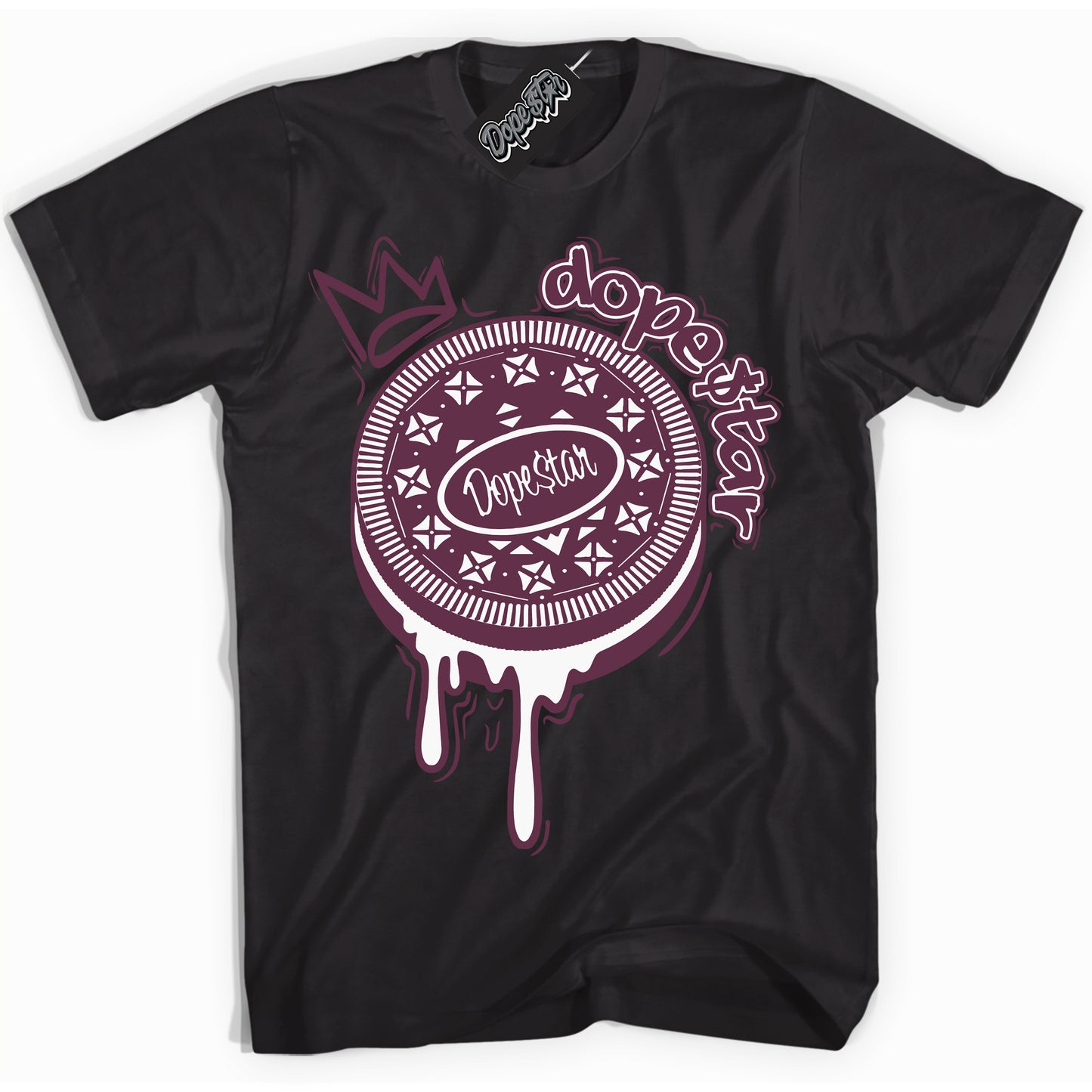 Cool Black Shirt with “ Oreo DS” design that perfectly matches White Viotech Dunks.