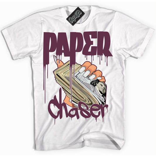 Cool White Shirt with “ Paper Chaser” design that perfectly matches White Viotech Dunks.