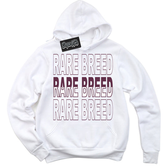 Cool White Hoodie with “ Rare Breed” design that Perfectly Matches White Viotech Dunks.