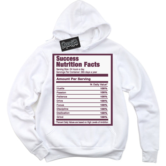 Cool White Hoodie with “ Success Nutrition” design that Perfectly Matches White Viotech Dunks.