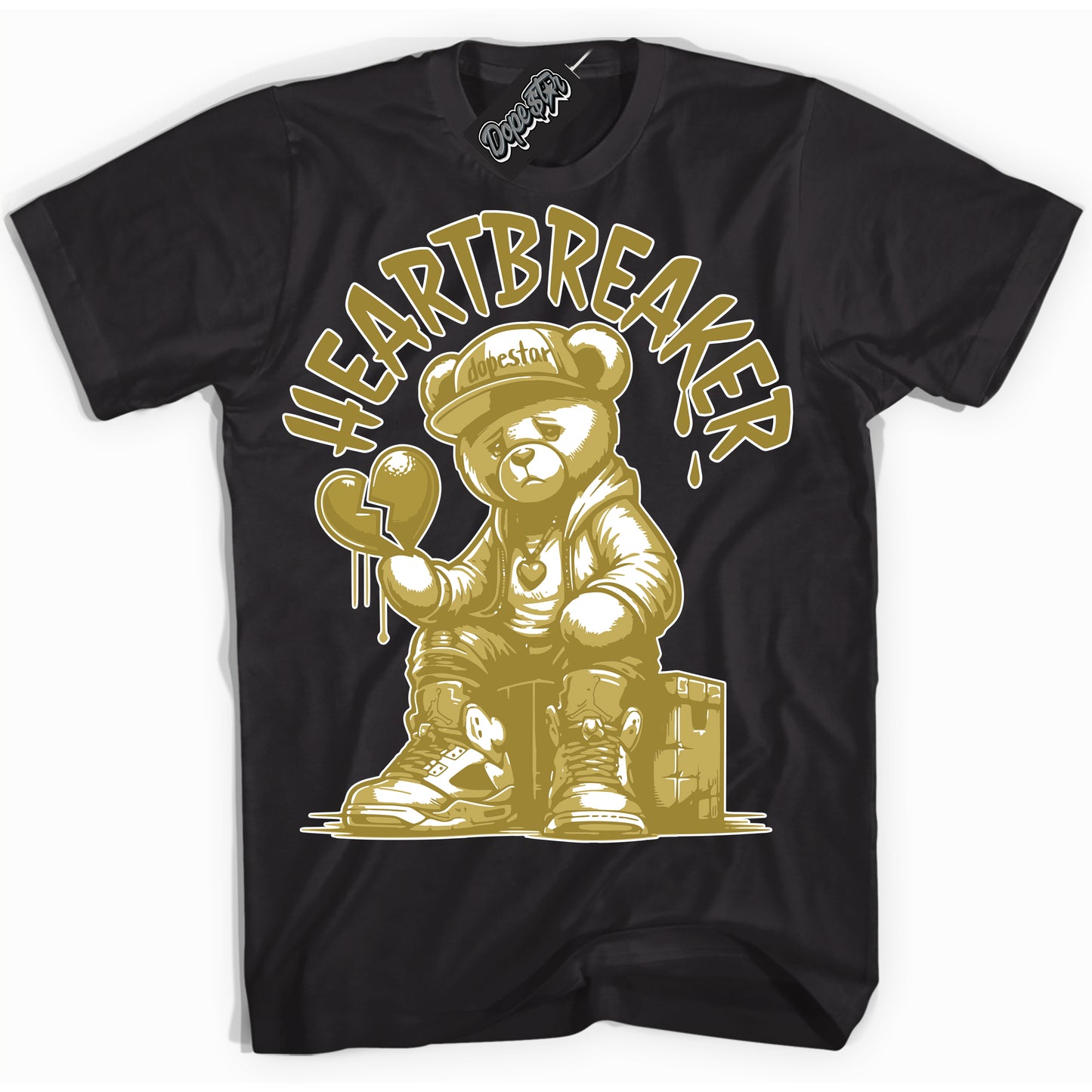 Cool Black Shirt with “Heartbreaker Bear” design that perfectly matches Pacific Moss Dunks.
