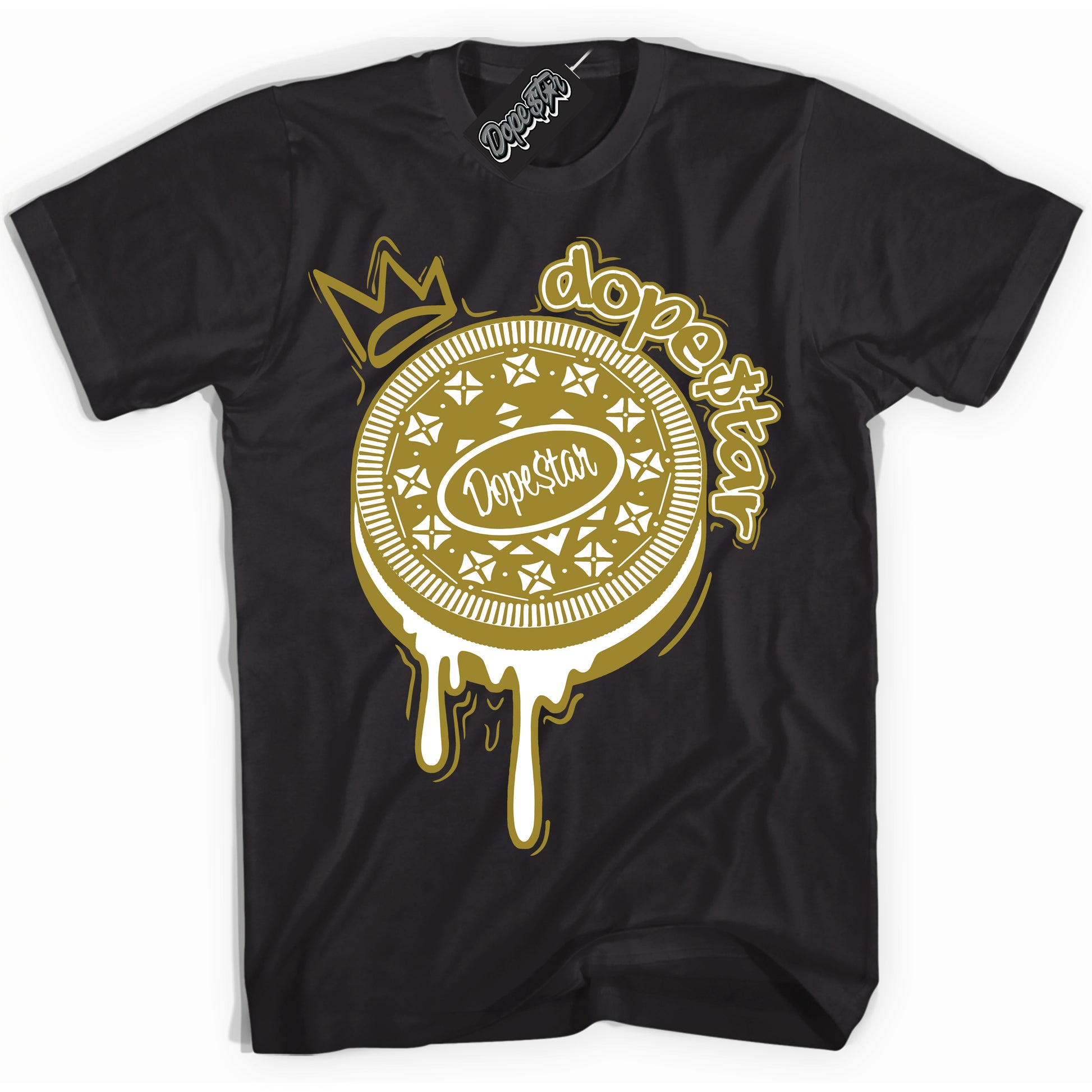 Cool Black Shirt with “Oreo DS” design that perfectly matches Pacific Moss Dunks.