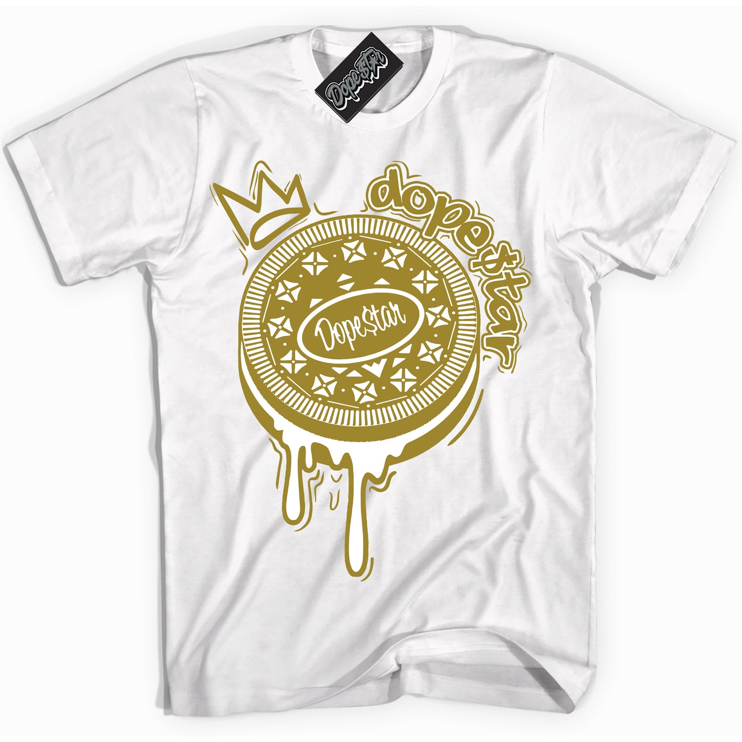 Cool White Shirt with “Oreo DS” design that perfectly matches Pacific Moss Dunks.