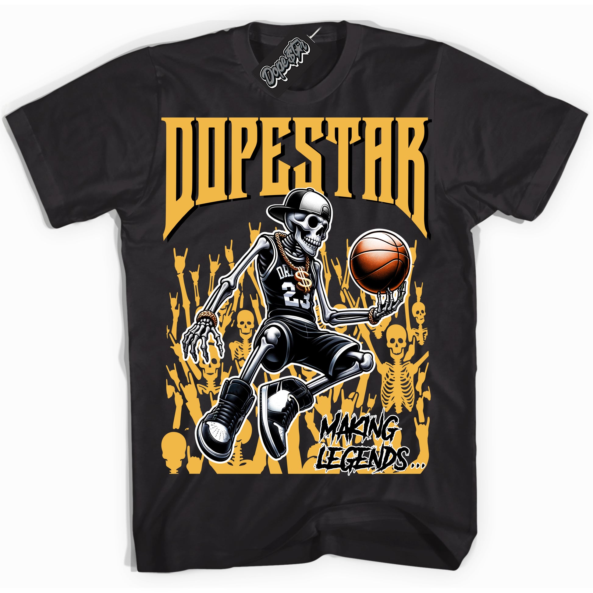 Cool Black Shirt with “Making Legends” design that perfectly matches Wu Tang Dunk.