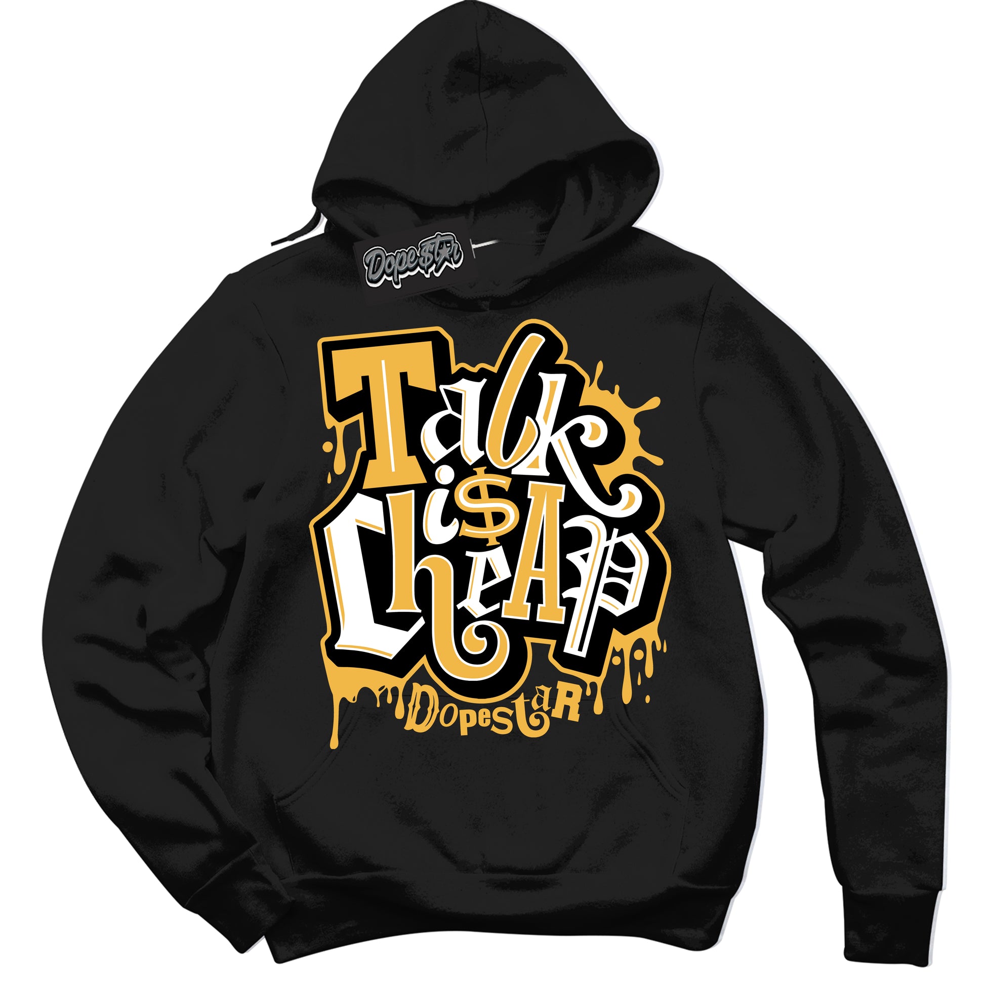 Cool Black Hoodie with “Talk Is Cheap” design that Perfectly Matches Wu Tang Dunk.