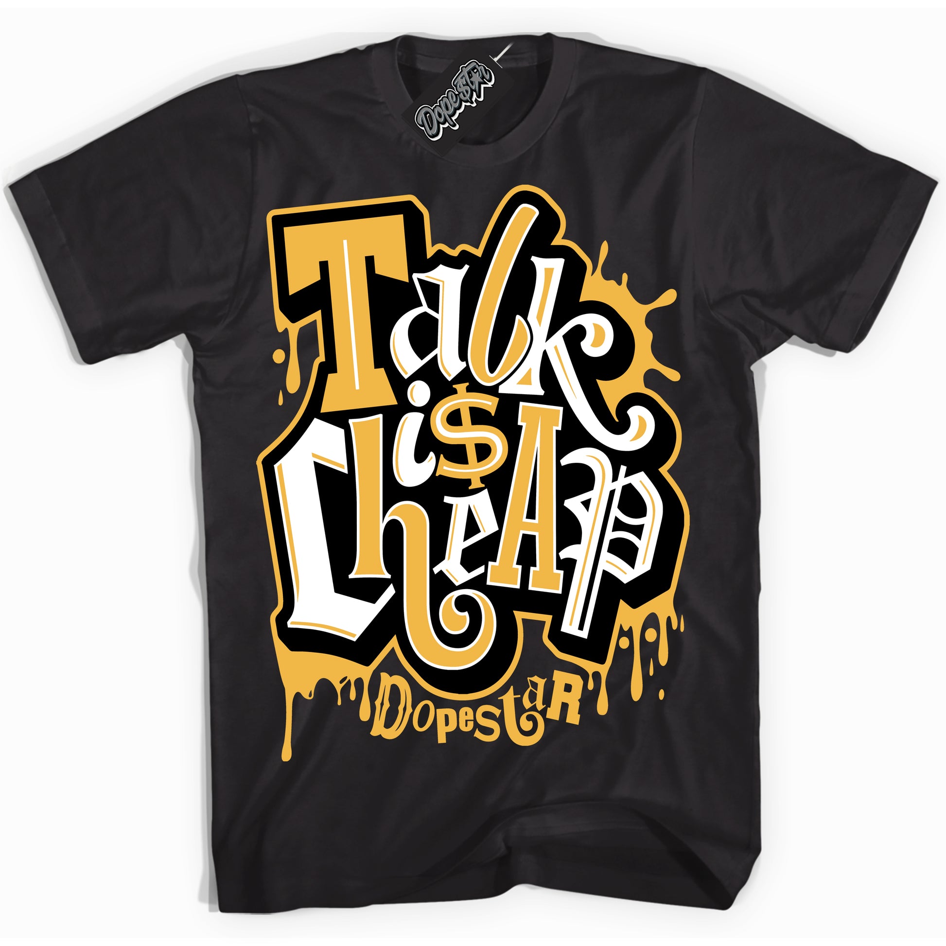 Cool Black Shirt with “Talk Is Cheap” design that perfectly matches Wu Tang Dunk.