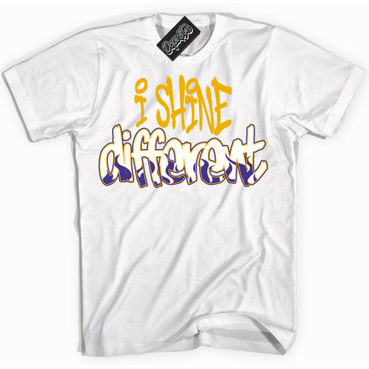 Cool White Shirt with “I Shine Different” design that perfectly matches the Kobe 8 Protro Lakers Home Sneakers.