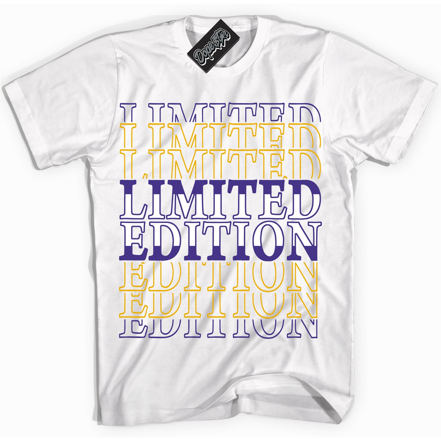 Cool White Shirt with “Limited Edition” design that perfectly matches the Kobe 8 Protro Lakers Home Sneakers.