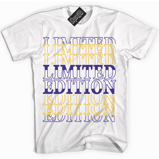 Cool White Shirt with “Limited Edition” design that perfectly matches the Kobe 8 Protro Lakers Home Sneakers.