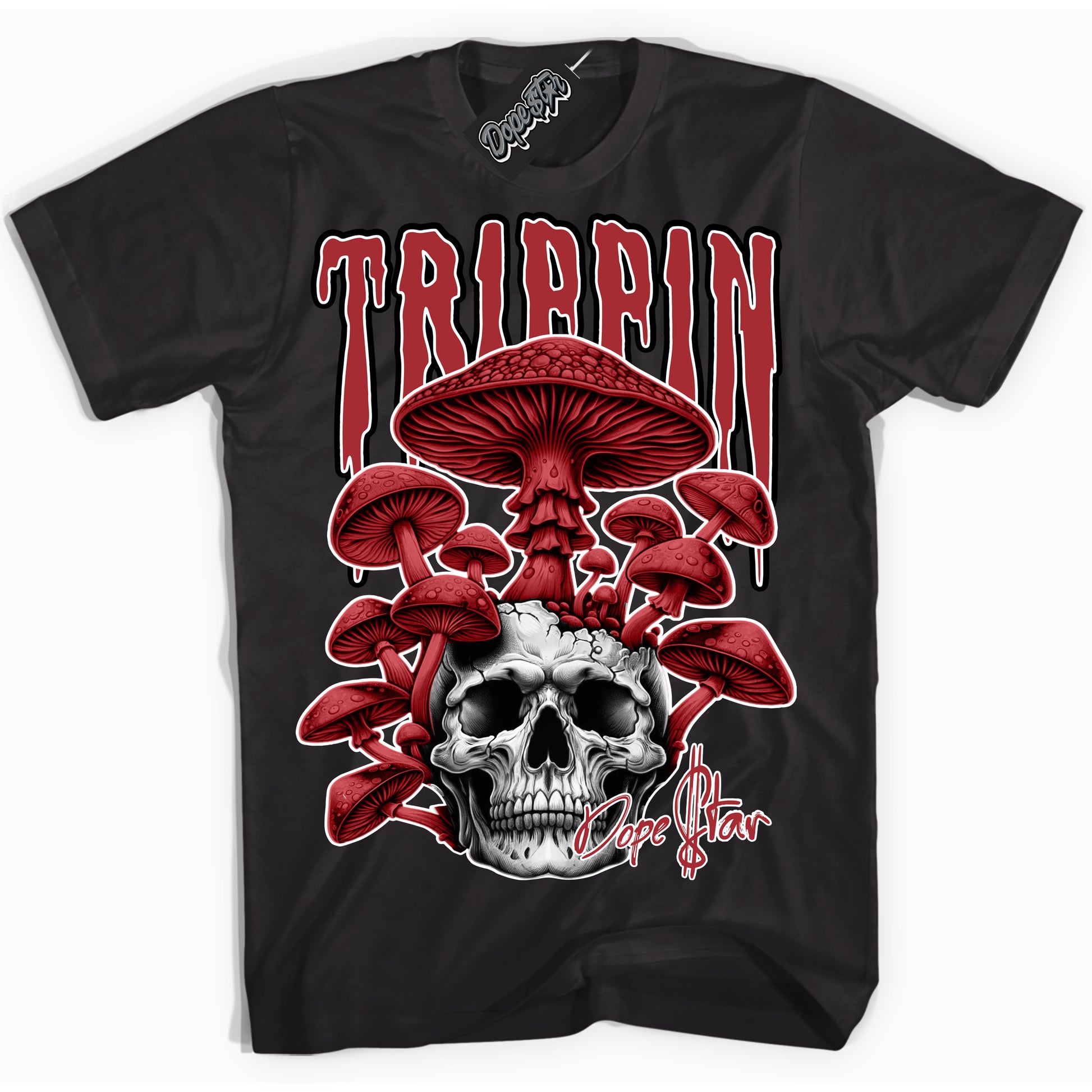 Cool Black Shirt with “Trippin” design that perfectly matches Pro J Pack Chicago Dunk.