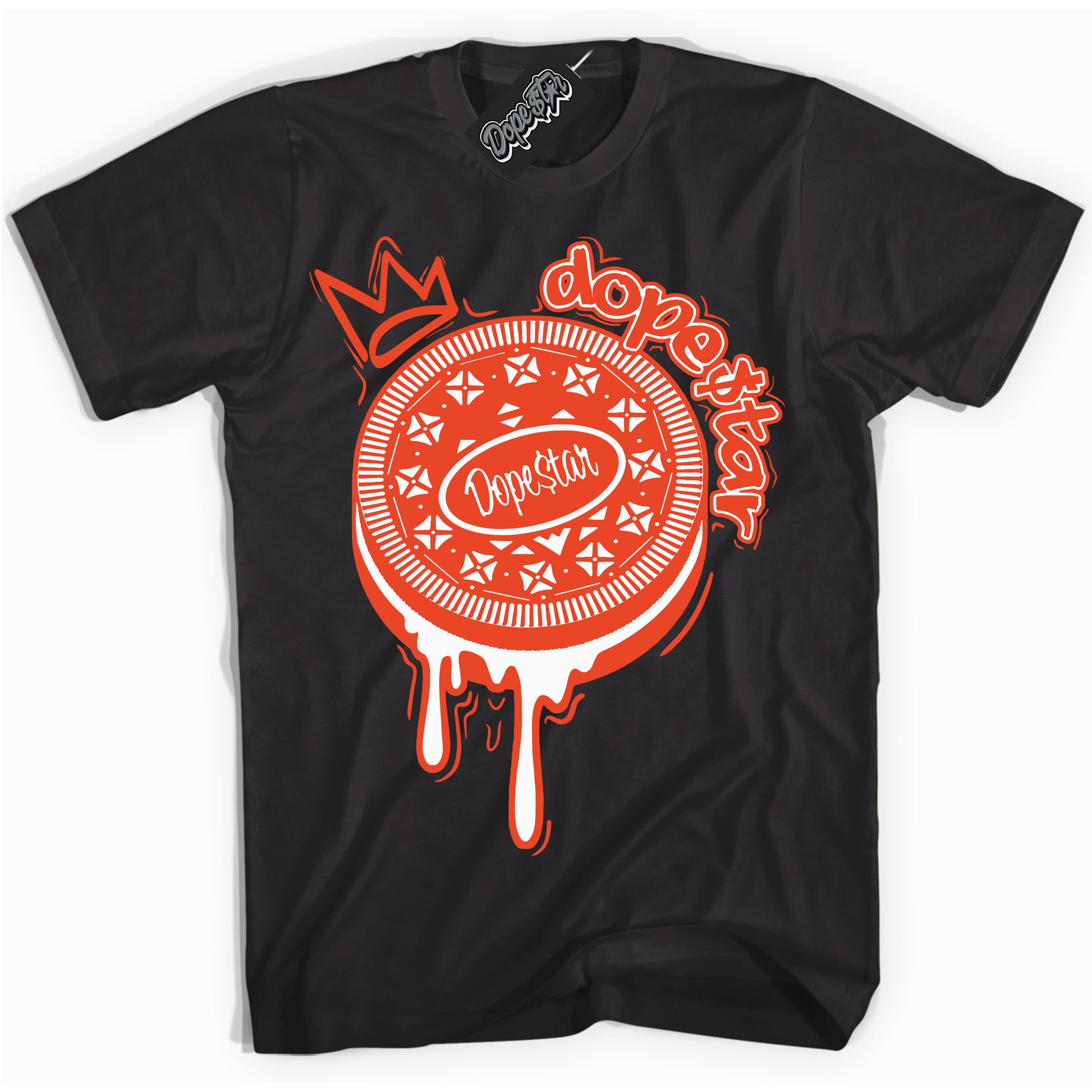 Cool Black Shirt with “Oreo DS” design that perfectly matches Cosmic Clay Dunk.