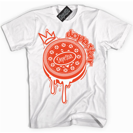 Cool White Shirt with “Oreo DS” design that perfectly matches Cosmic Clay Dunk.