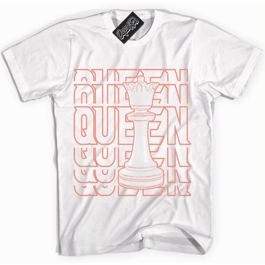 Cool White Shirt with “Queen Chess” design that perfectly matches Light Wild Mango Dunk.
