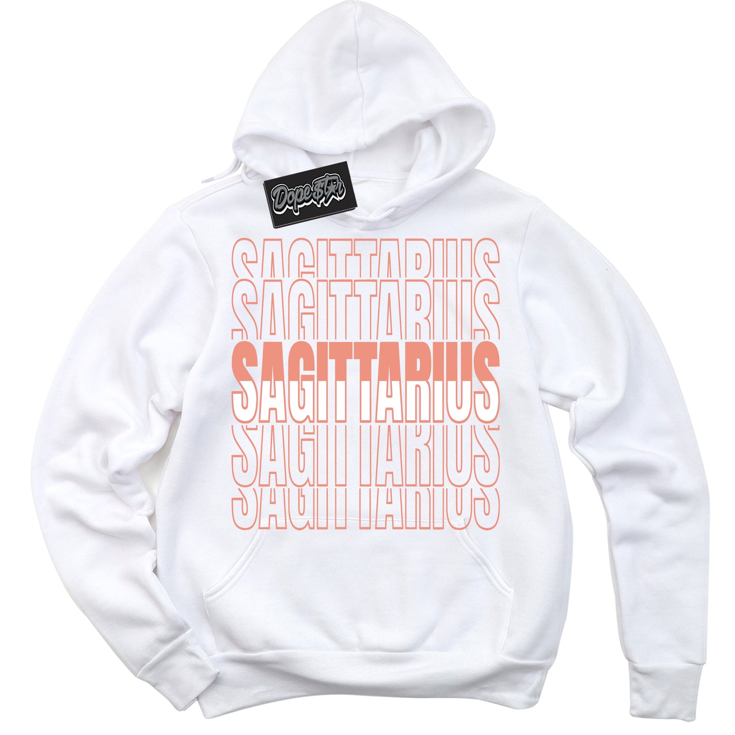 Cool Black Hoodie with “Sagittarius” design that Perfectly Matches Light Wild Mango Dunk.

