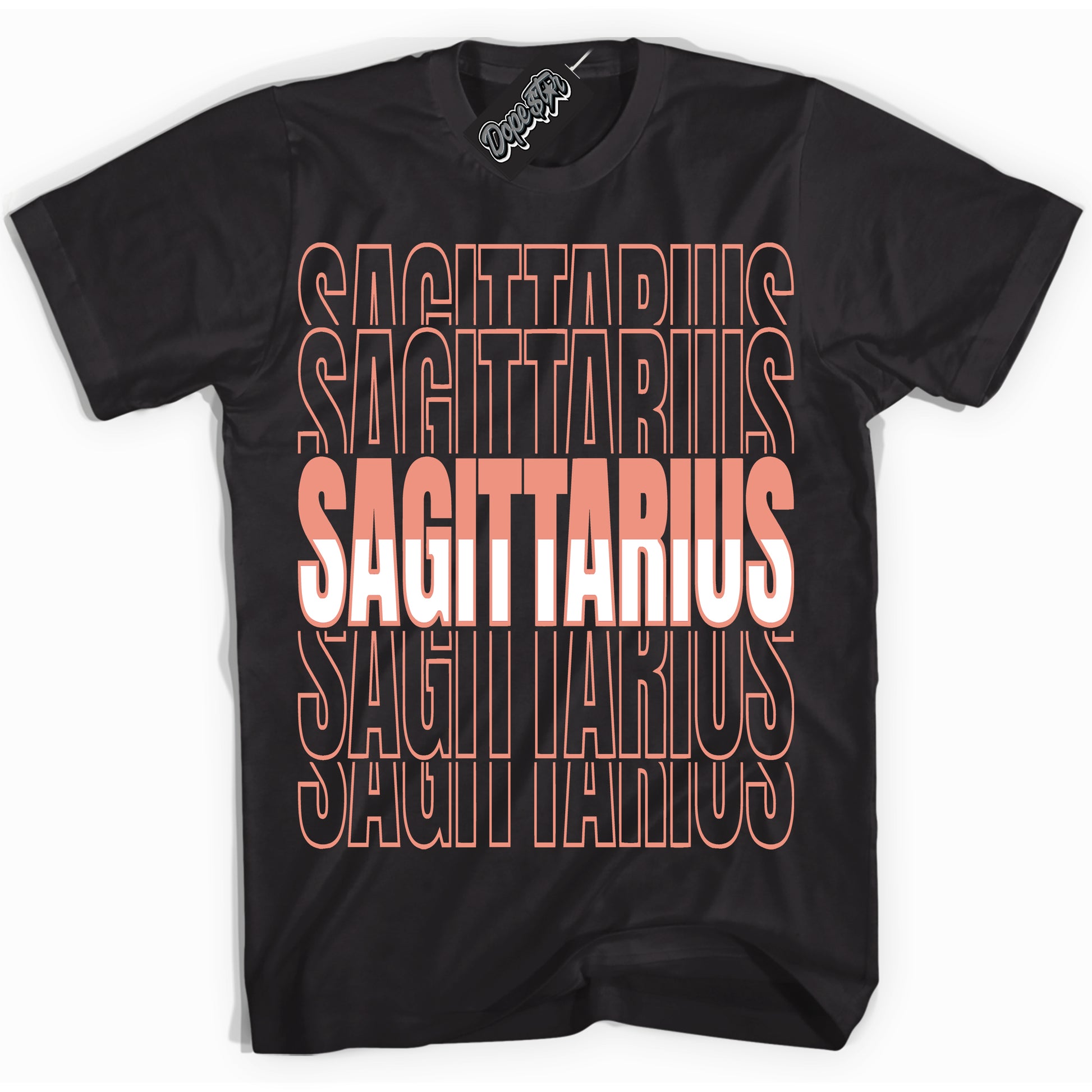 Cool Black Shirt with “Sagittarius” design that perfectly matches Light Wild Mango Dunk.
